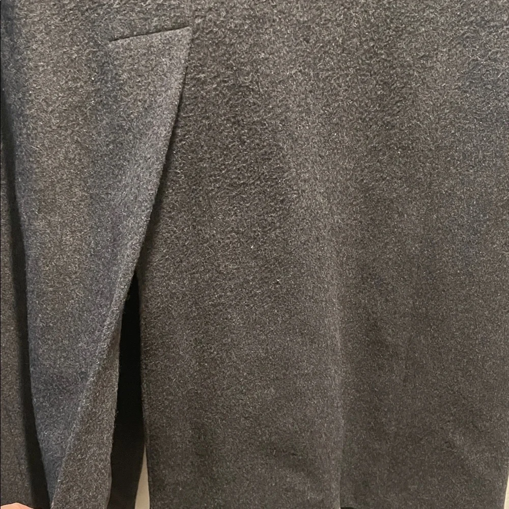 diVenedetto Cashmere Blend Vintage Charcoal Double-Breasted Men's Trench Coat